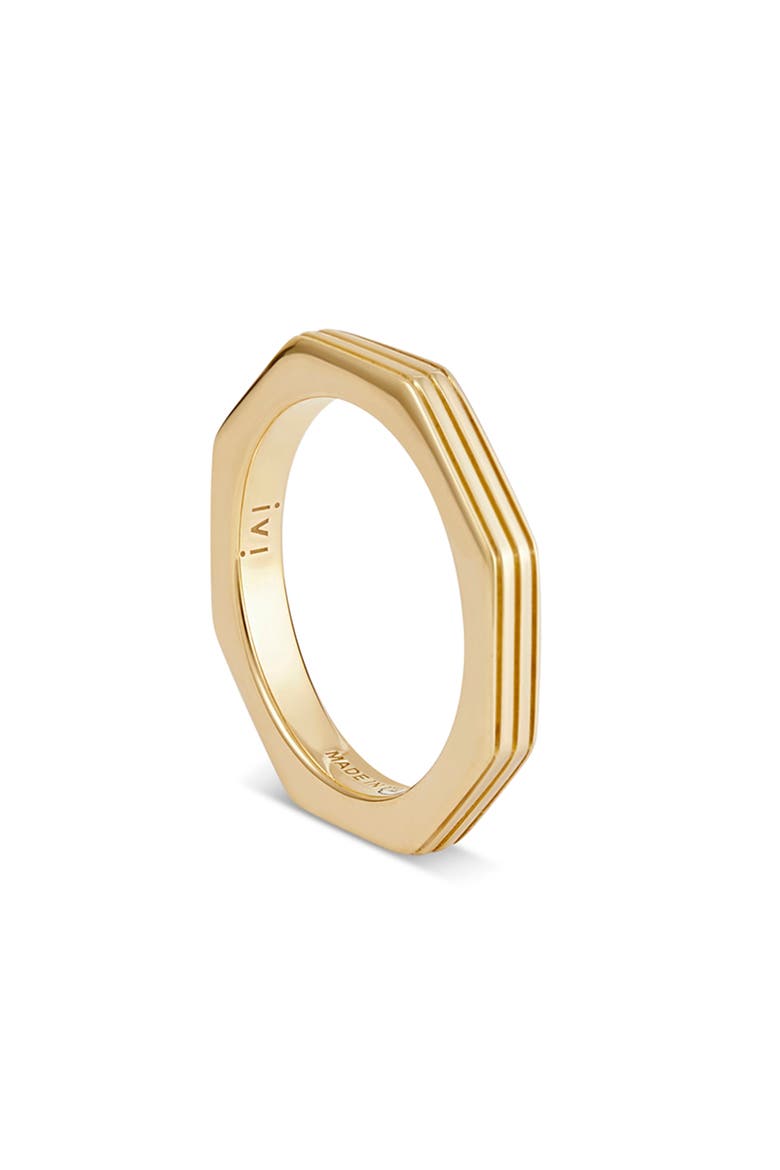 Slim Octagon Band Ring, Alternate, color, YELLOW GOLD