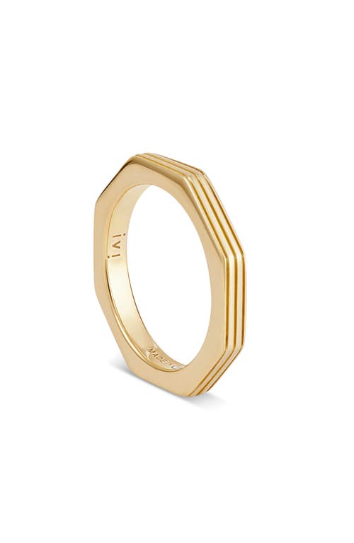 Ivi Los Angeles Slim Octagon Band Ring