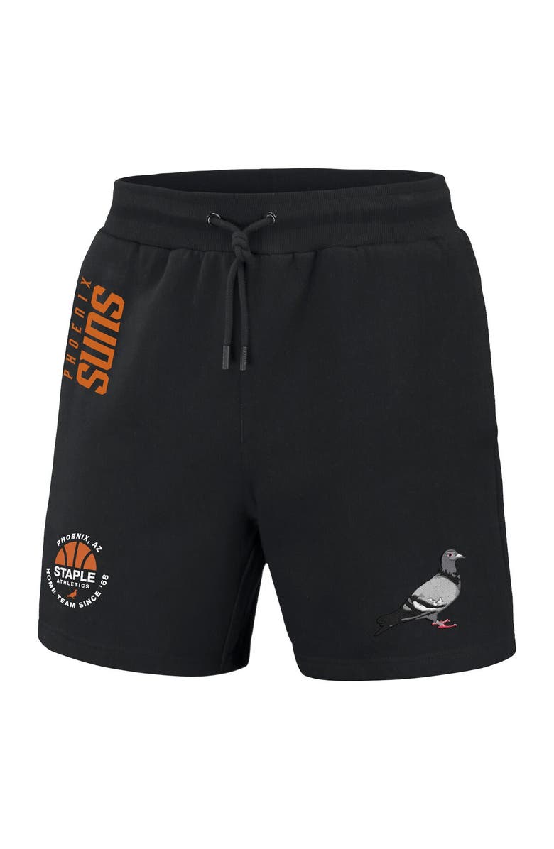 STAPLE Men's NBA x Staple Black Phoenix Suns Home Team Shorts, Alternate, color, Black