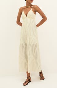 ViX Paula Hermanny Solid Nya Maxi Dress