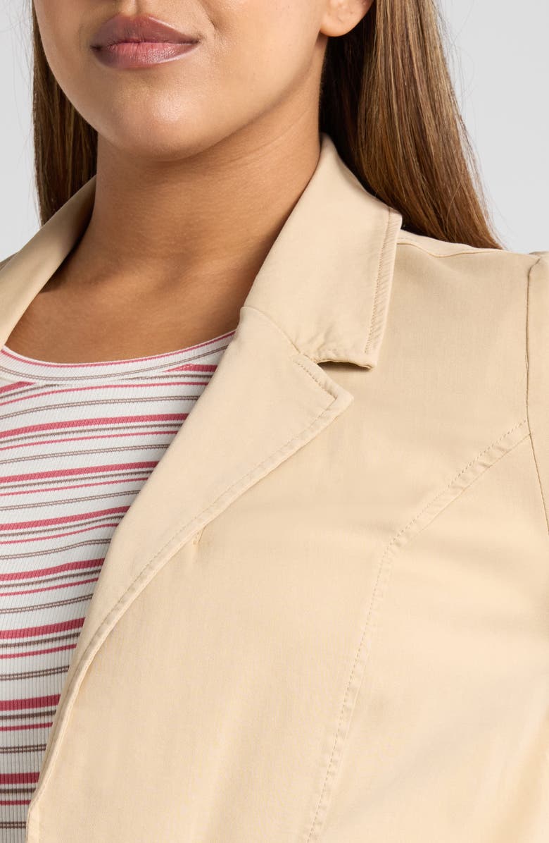 Liverpool Los Angeles Fitted Open Front Twill Blazer, Alternate, color,