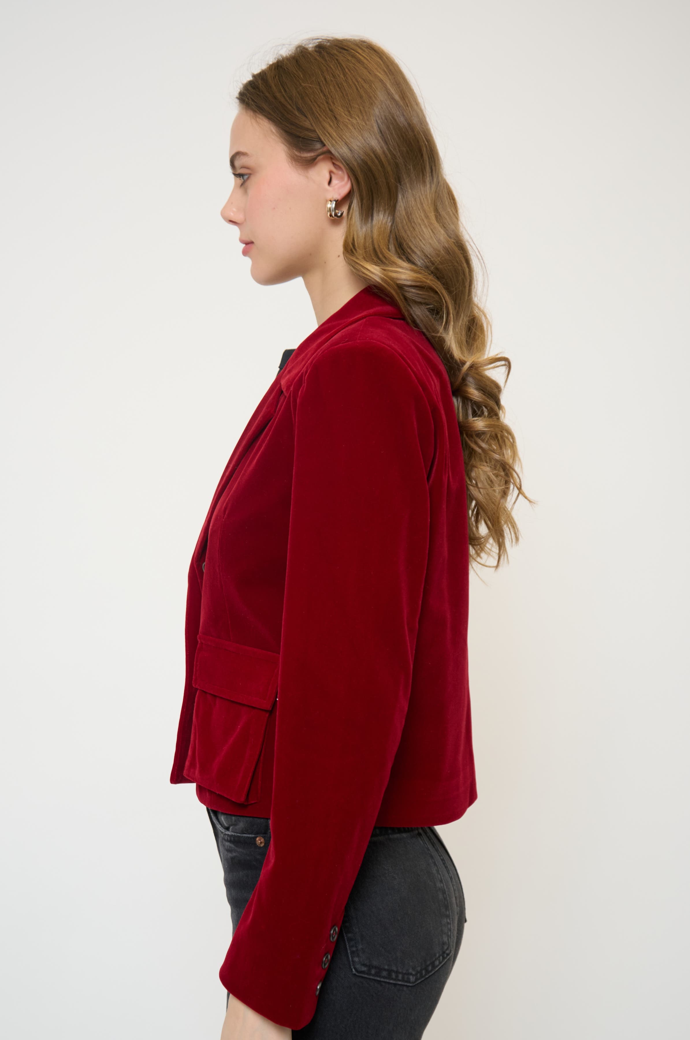 Ember Velvet Boxy Blazer - image 2