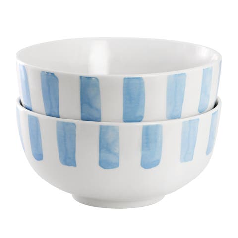 2 Piece Fine Ceramic Cereal Bowl Set