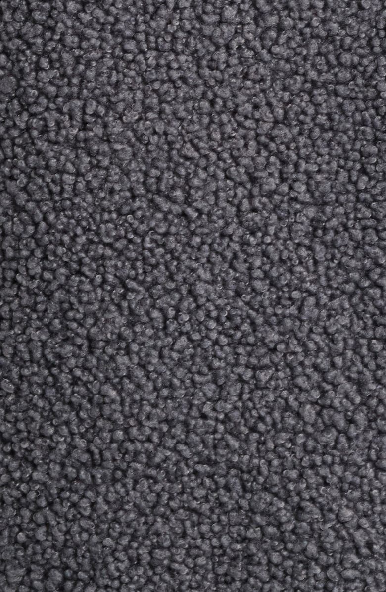 UGG<sup>®</sup> Emmersyn UGGbraid Trim High Pile Fleece Coat, Alternate, color, Dark Ash