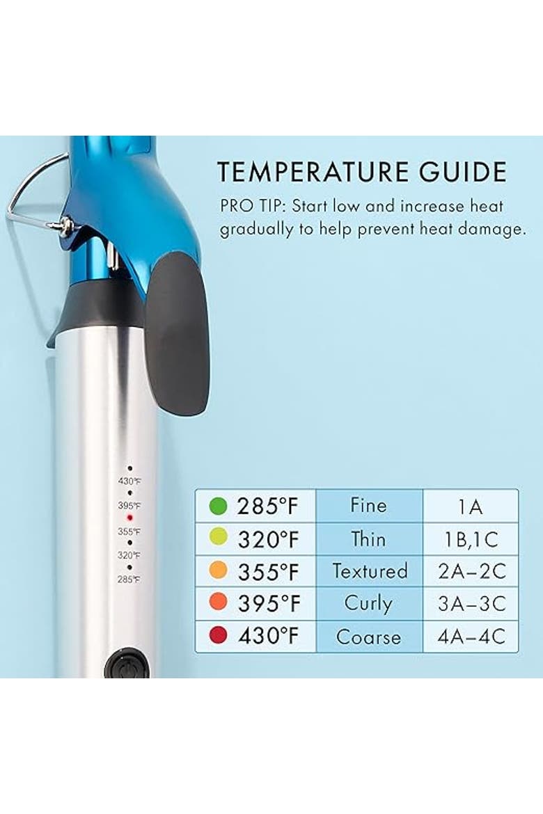 Nano Titanium 1" Extended Barrel Curling Iron, Alternate, color, Blue