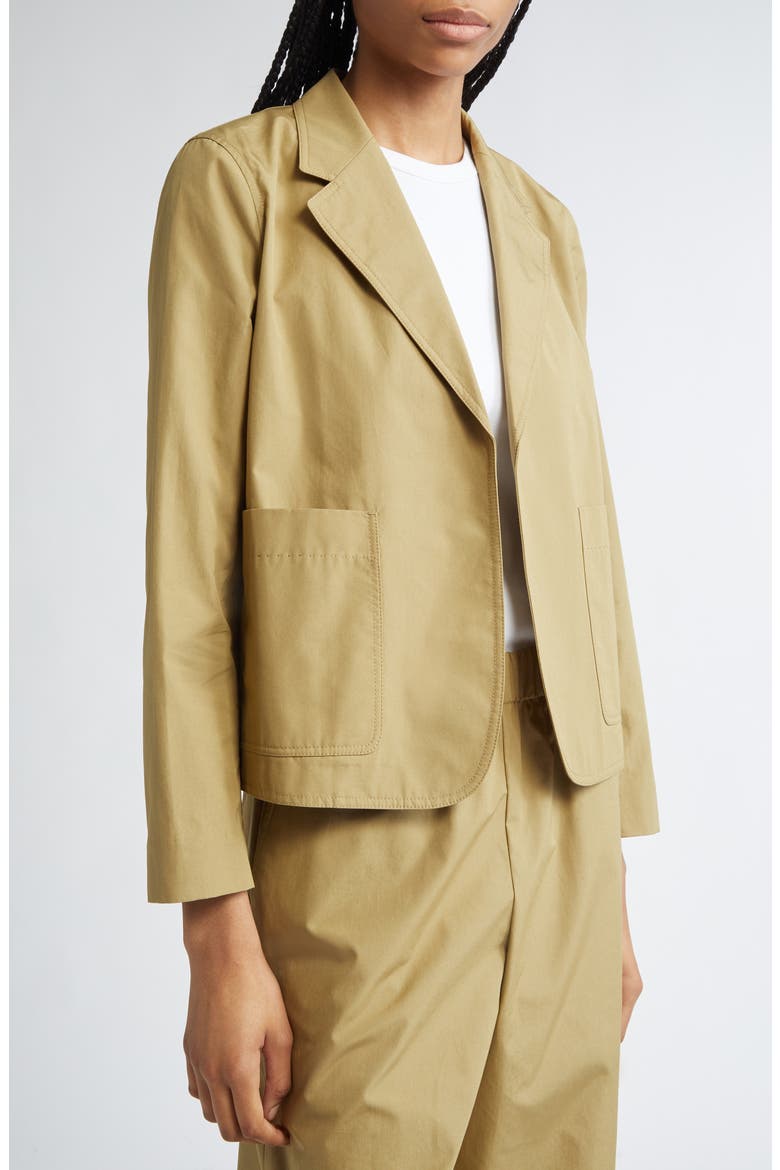 Crop Boyfriend Blazer, Alternate, color, LODEN GREEN