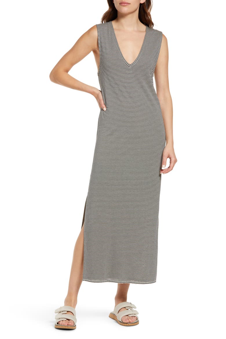 muscle tank midi dress Michal Stripe Muscle Tank Midi Dress (Women)