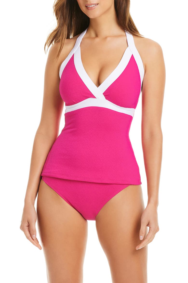Halter Tankini, Alternate, color, PINK PUNCH