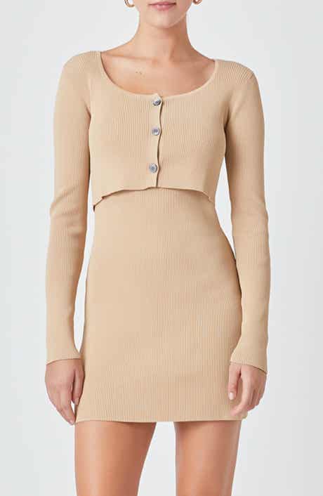 Ribbed Cropped Cardigan