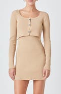Endless Rose Ribbed Cropped Cardigan