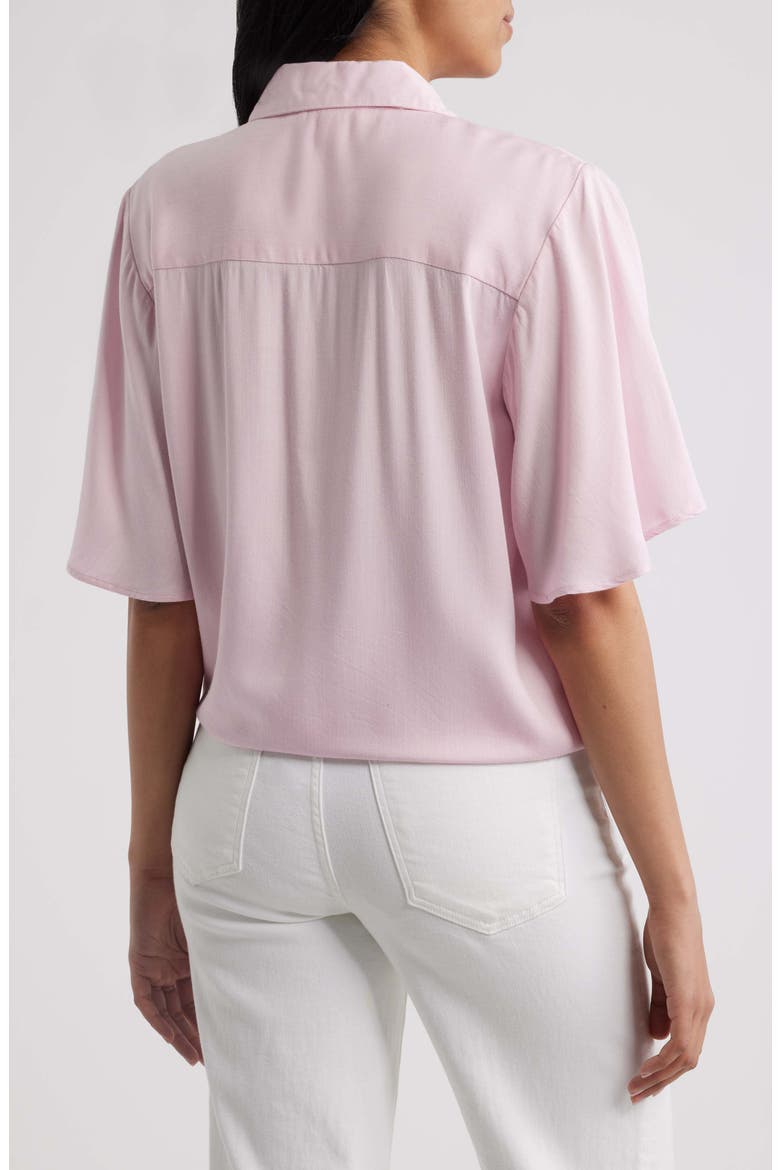 Roxanna Tie Hem Shirt, Alternate, color, PALE PINK