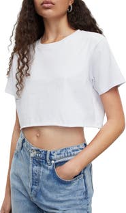 AllSaints Soph Crop Cotton T-Shirt
