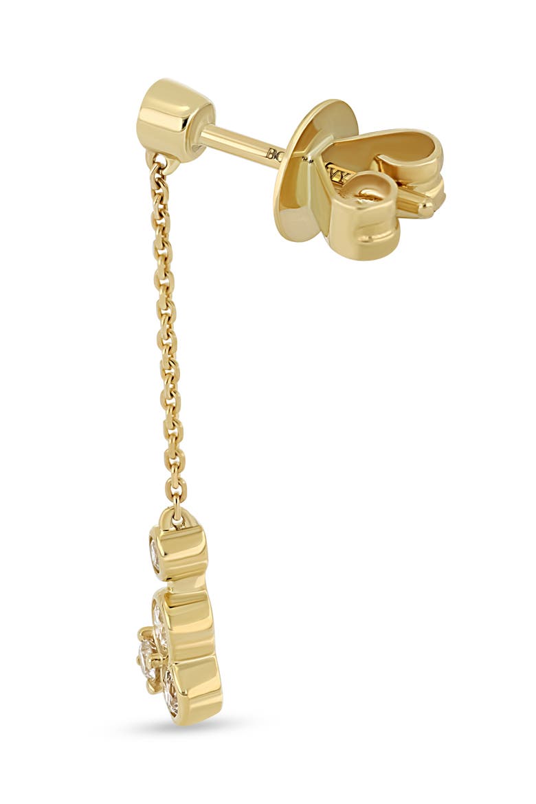 18K Gold Monaco Diamond Chain Drop Earrings, Alternate, color, 18K YELLOW GOLD/ DIAMOND