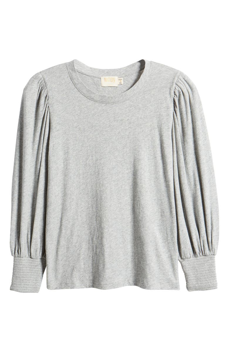 Nation LTD Loren Smocked Peasant T-Shirt, Alternate, color, 