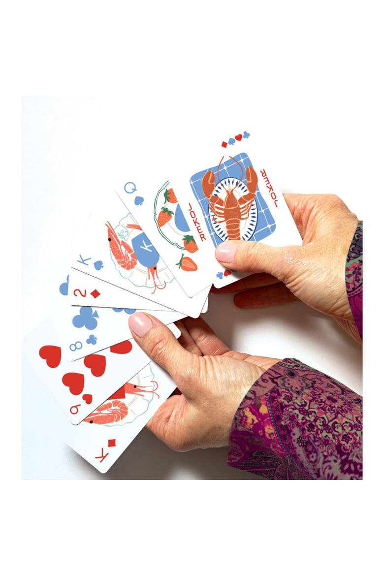 Playing Cards, Mediterranean Summer, Standard 54 Card Deck, Alternate, color, Multicolored