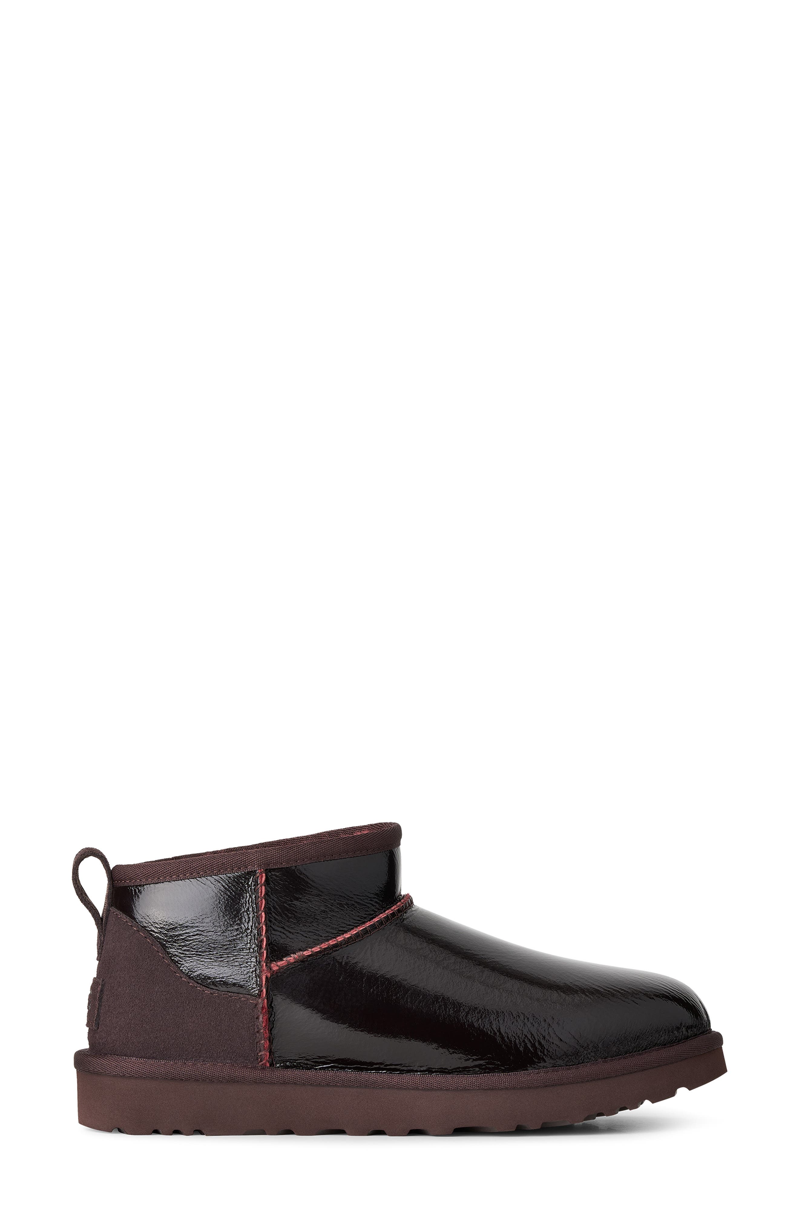Classic Ultra Mini Crinkle Boot, Alternate, color, DARK CARAMEL