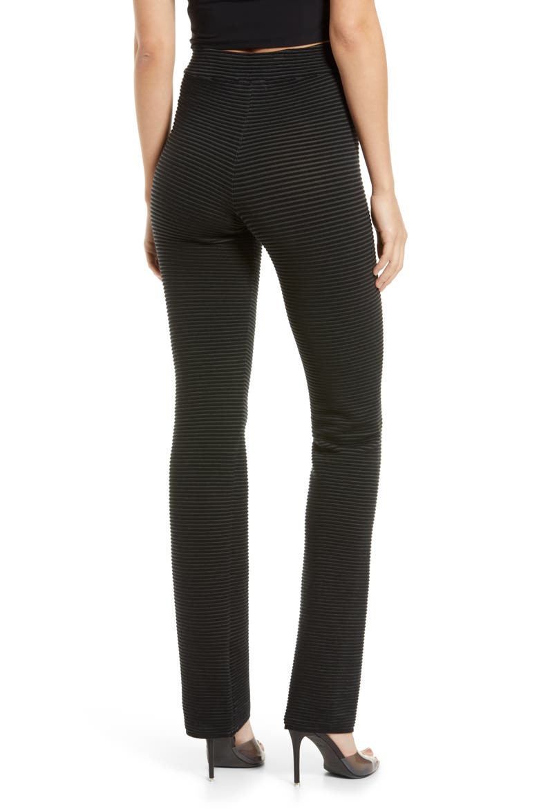 Heavy Rib Wide Leg Pants, Alternate, color, BLACK001