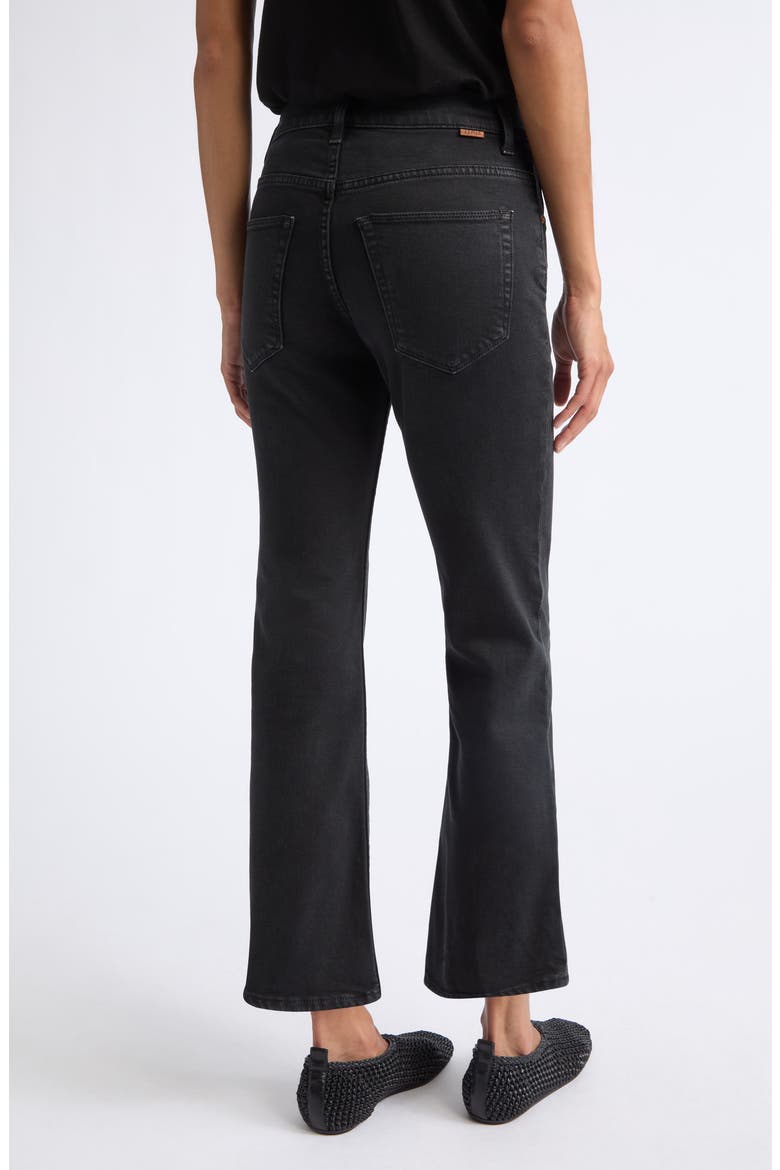 The Rooney Mid Crop Kick Flare Jeans, Alternate, color, WASHED BLACK