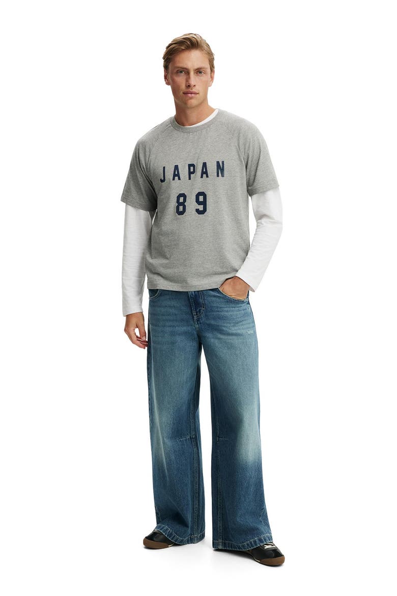 Men's Everyday Fit Graphic T-Shirt, Alternate, color, Grey Marle  Japan 89