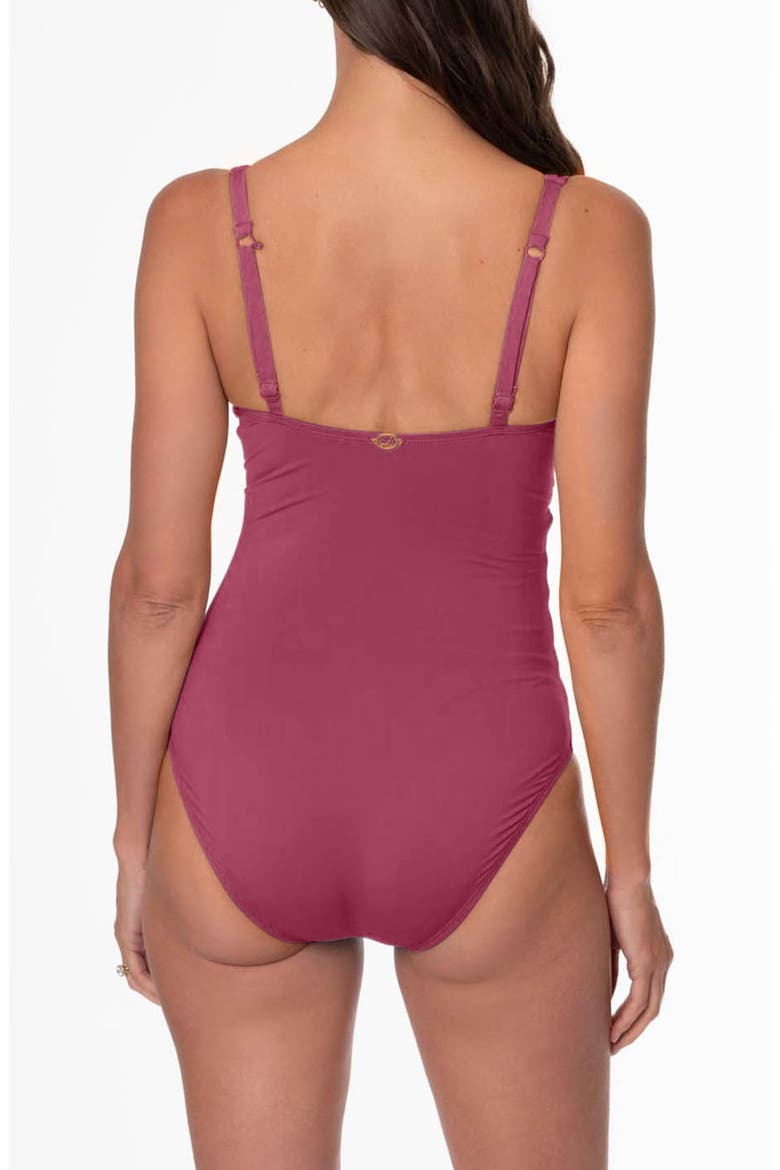 Patty One-Piece Swimsuit, Alternate, color, MULBERRY
