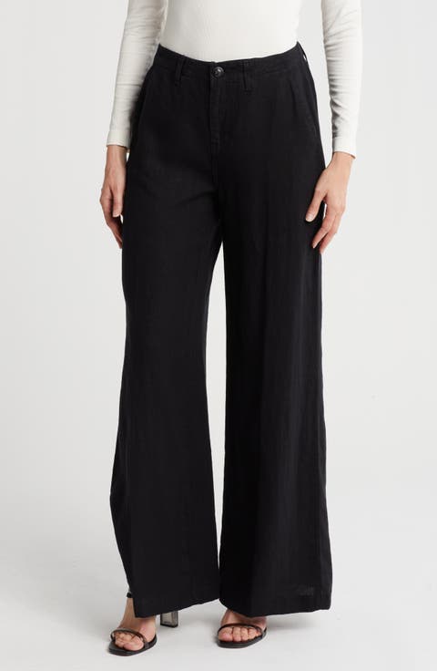 Brie Wide Leg Linen Pants