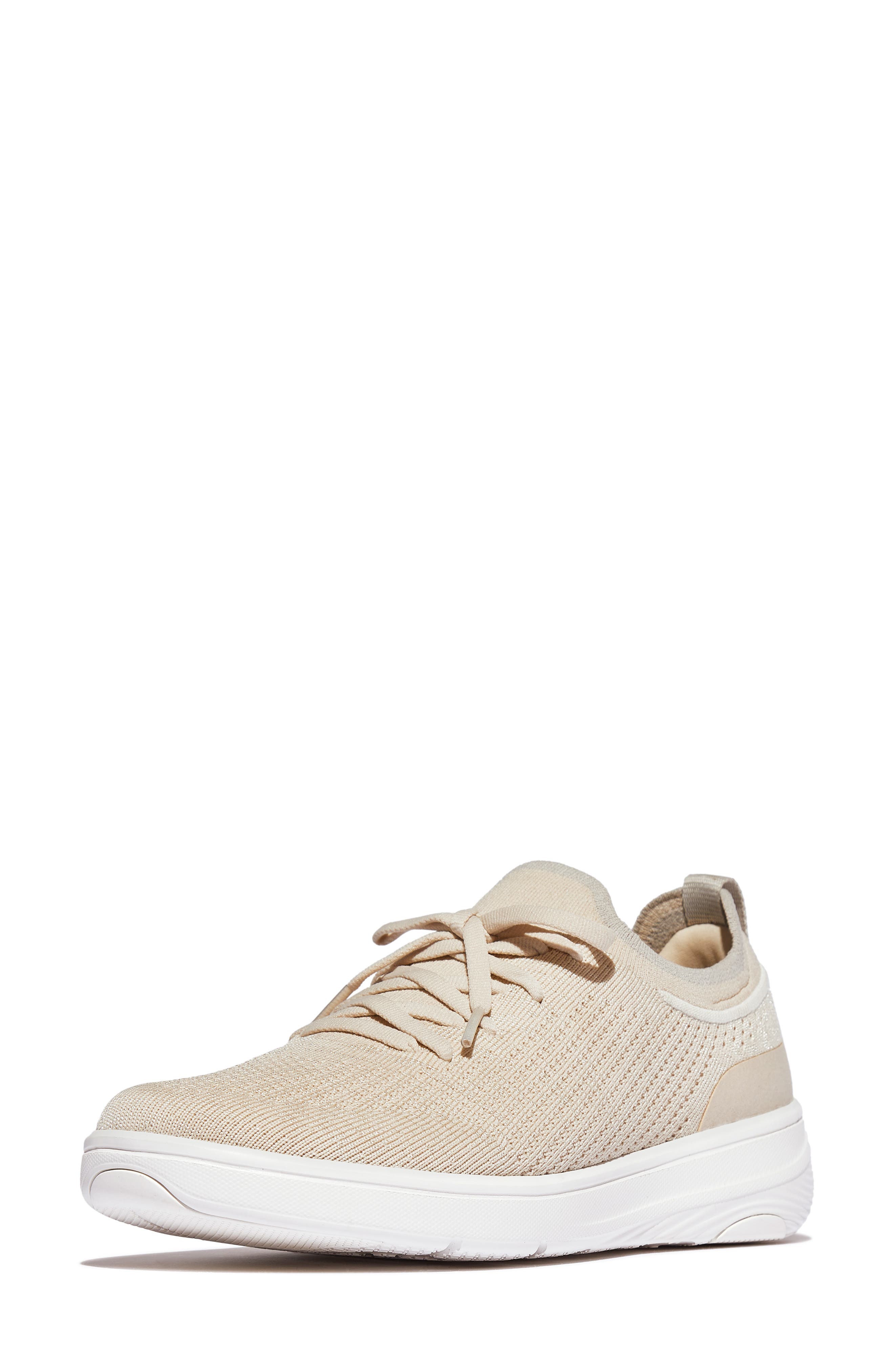 FitFlop SUPER-Q Knit Sneaker, Alternate, color, Paris Beige