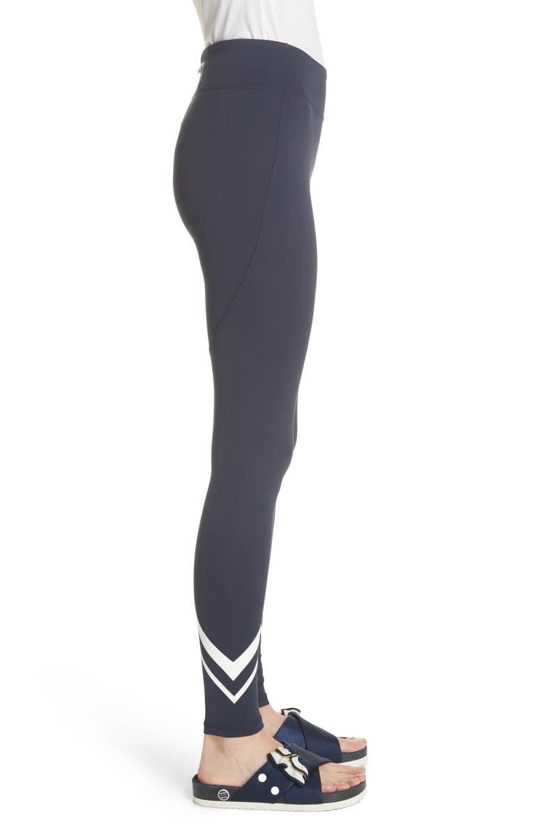 Tory Sport by Tory Burch Chevron Leggings, Alternate, color,