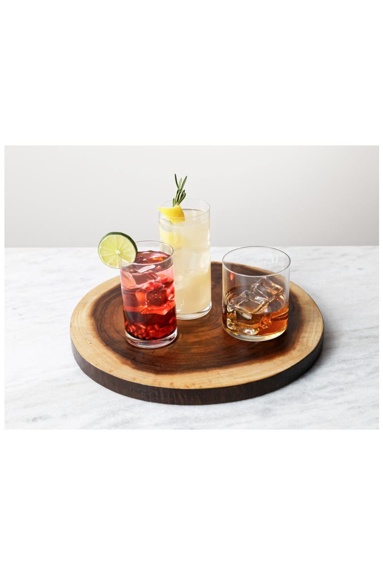 Modo Set of 6 Whiskey Glasses, Alternate, color, CLEAR