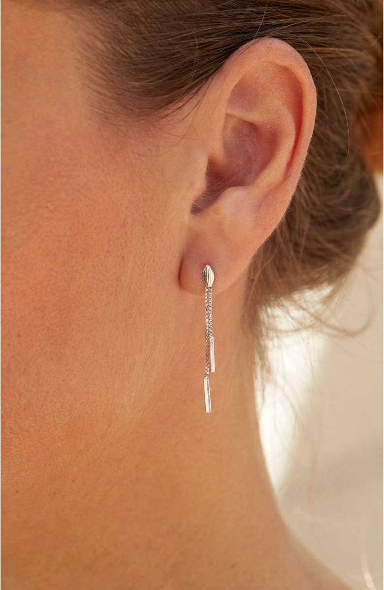 SAVVY CIE JEWELS Sterling Silver Post Dangle Drop Earrings, Alternate, color, 