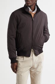 Thom Sweeney Water Resistant Japanese Nylon Bomber Jacket