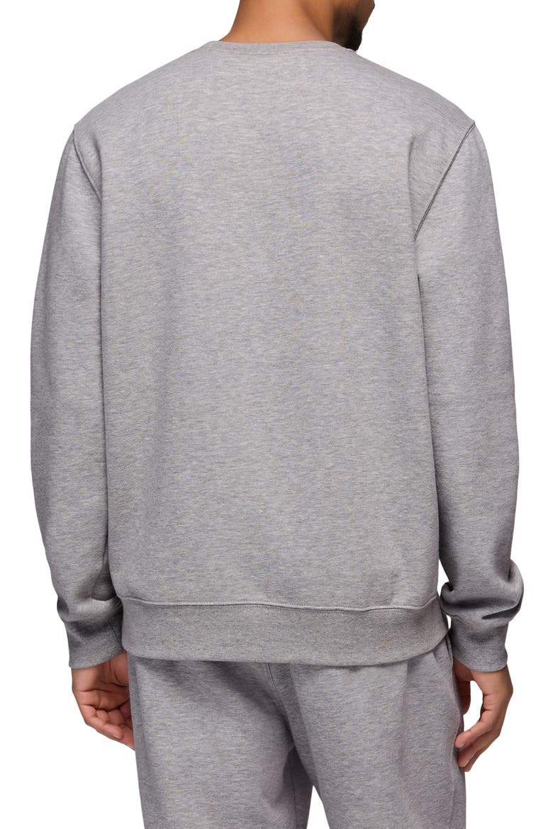 Fleece Crewneck Sweatshirt, Alternate, color, HEATHER GREY