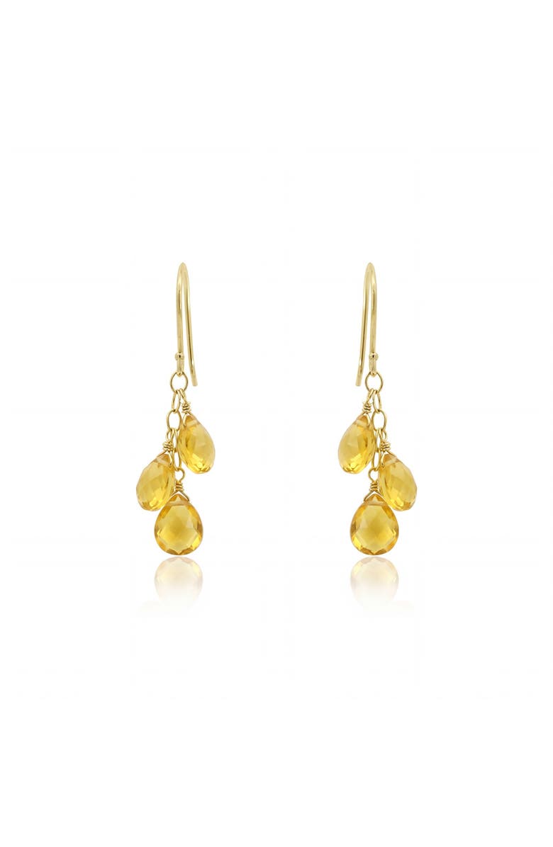 The Lovery Fine Jewelry Citrine Bead Dangle Earrings, Alternate, color, Citrine