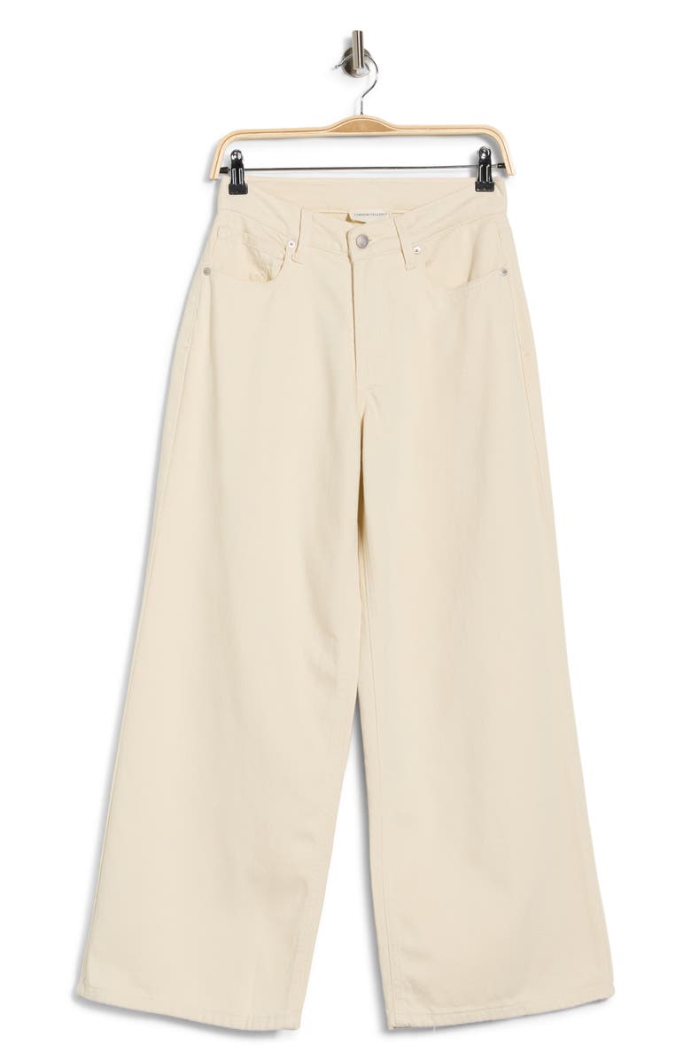 Current/Elliott Denim Pants, Main, color, Ivory