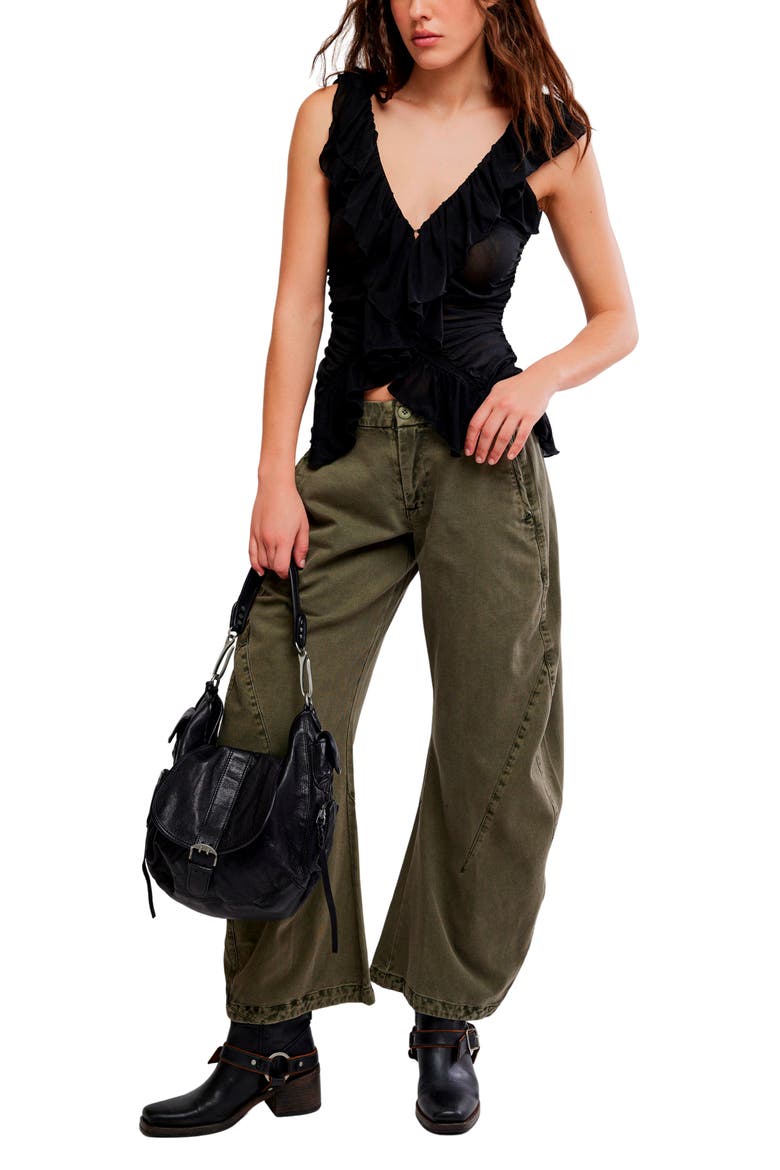 Blythe Ruffle Neck Sleeveless Top, Alternate, color, BLACK