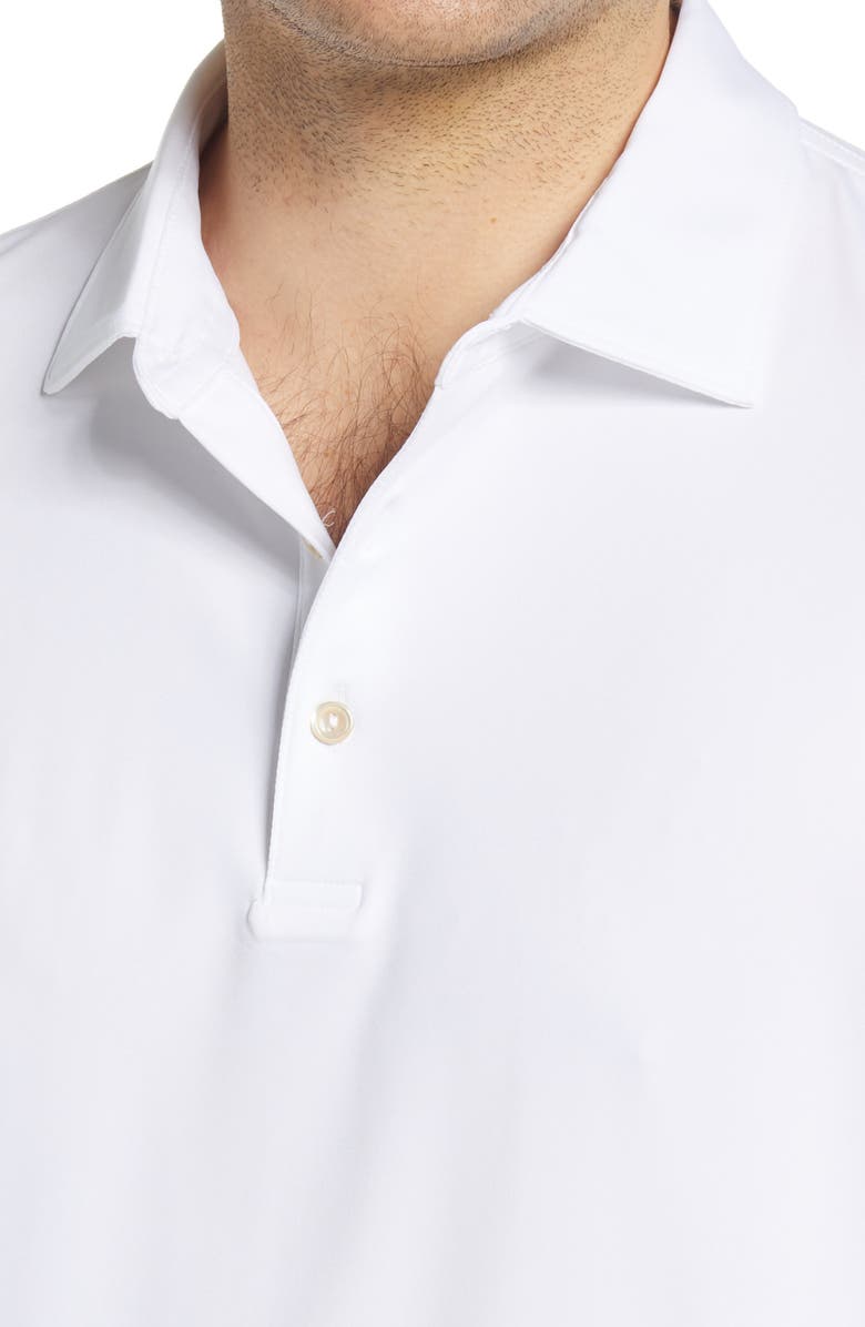 Peter Millar Solid Long Sleeve Jersey Polo, Alternate, color, White