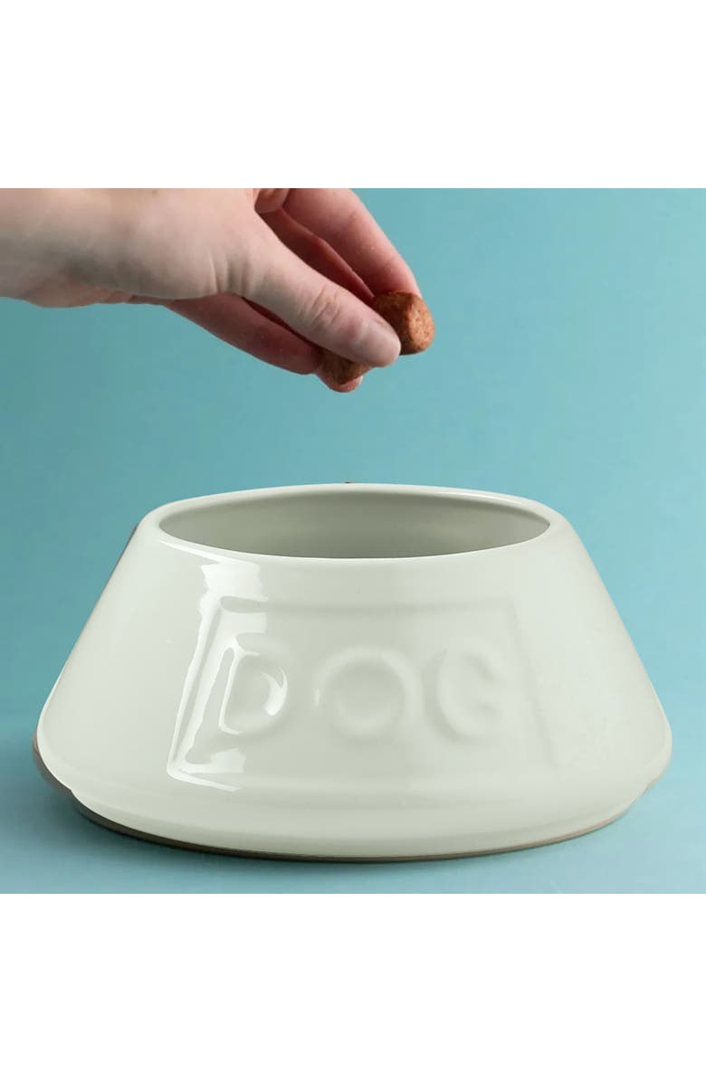 MASON CASH Non Tip Dog Bowl, Cream, 8.3 Inches, 54oz, Alternate, color, Off-White