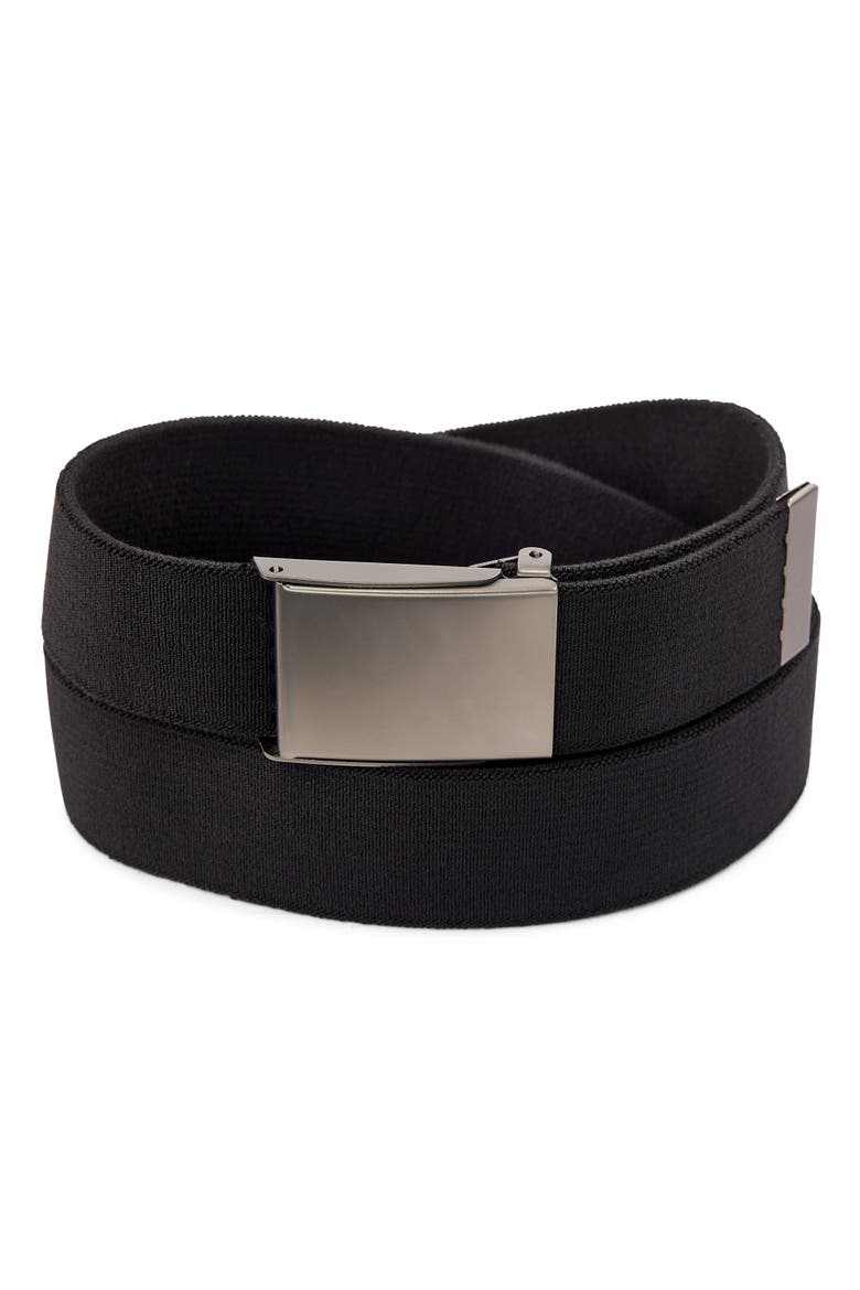 Stretch Webbed Belt, Alternate, color, BLACK