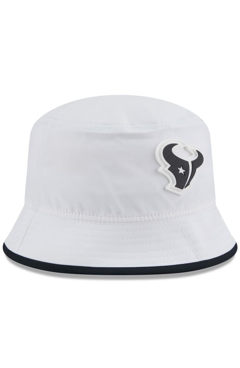 New Era Men's New Era  White Houston Texans 2025 NFL Training Camp Stretch Bucket Hat, Alternate, color, White