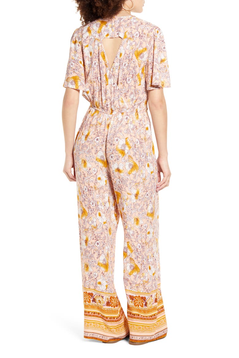 Seminyak Jumpsuit, Alternate, color, BLUSH GOLD
