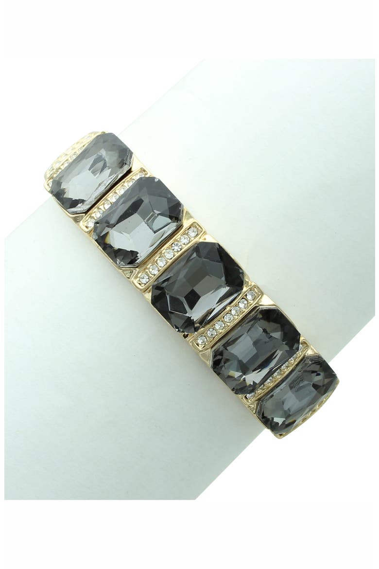 Penelope Crystal Cuff Bracelet, Alternate, color, GOLD / GREY / CLEAR