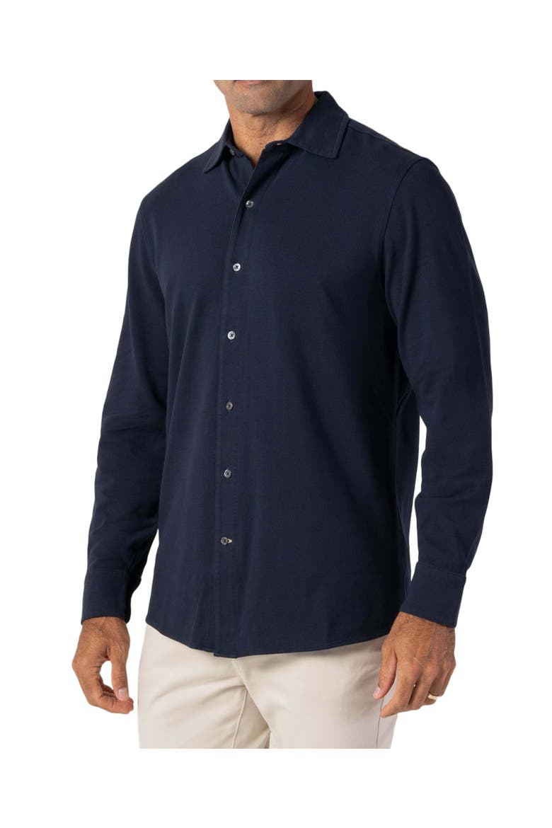 Foster Long Sleeve Knit Shirt, Alternate, color, Navy