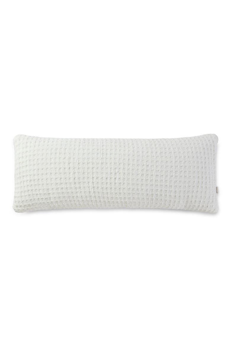 Snug Waffle Lumbar Pillow, Main, color, OFF WHITE