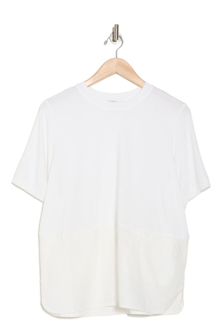 Mixed Media T-Shirt, Alternate, color, WHITE