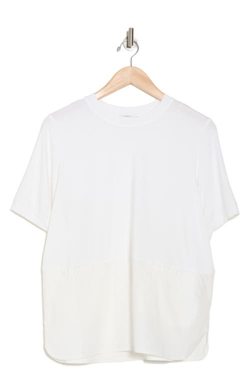 Patrizia Luca Mixed Media T-shirt In White