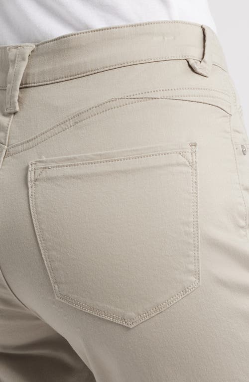 Wit & Wisdom High Waist Straight Leg Stretch Twill Pants In Flax
