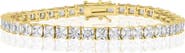 Sienna Vale 4mm Square Cubic Zirconia Tennis Bracelet