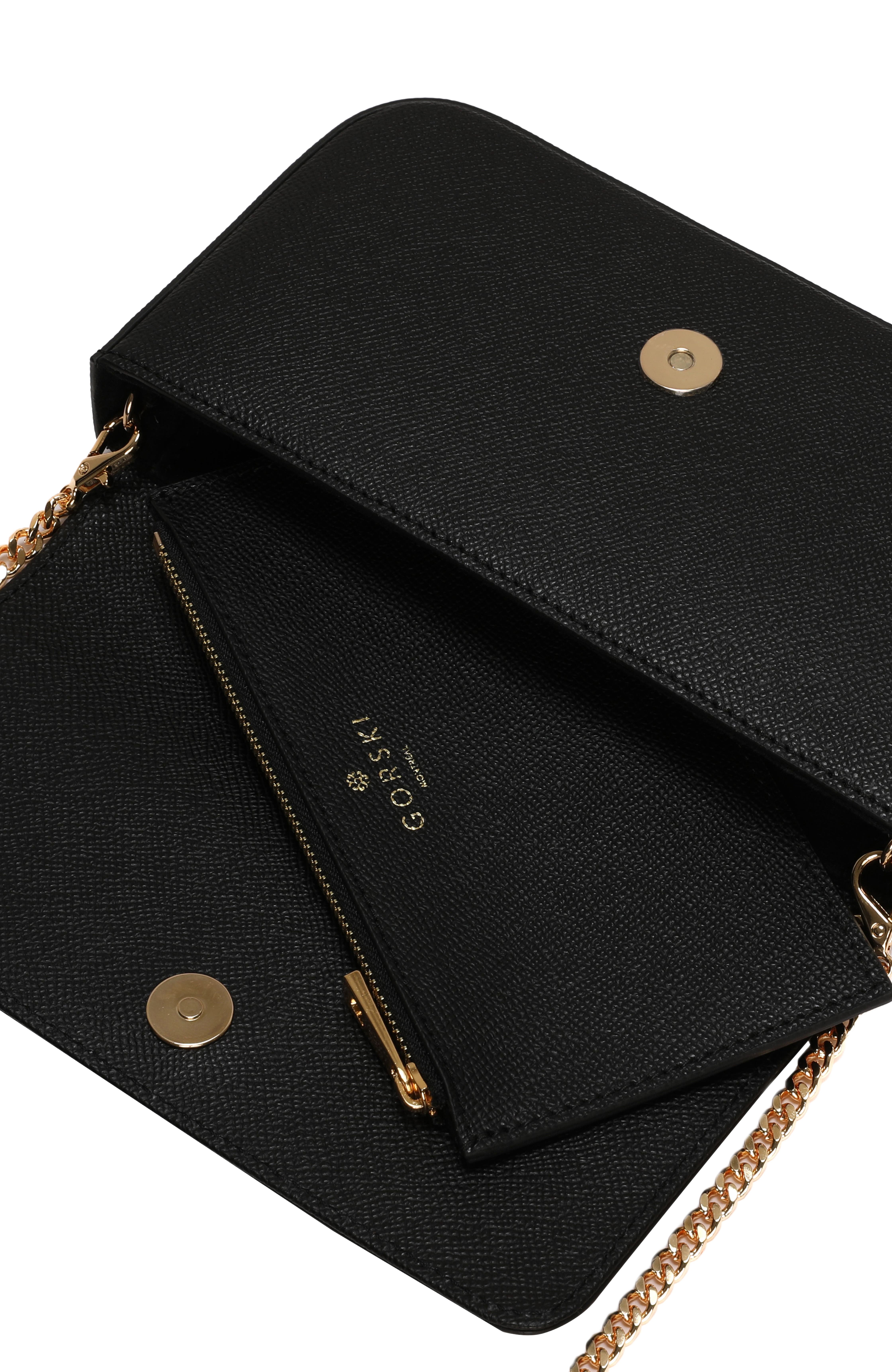 GORSKI Leather Crossbody Bag, Alternate, color, Black