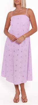 Petal & Pup Narcissa Eyelet Sleeveless Midi Dress
