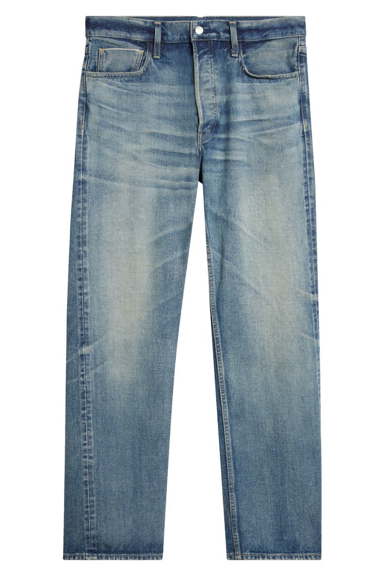 Selvedge Straight Leg Jeans, Alternate, color, VINTAGE INDIGO