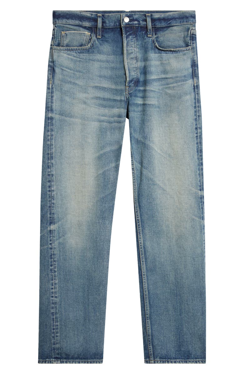Fear of God Selvedge Straight Leg Jeans, Main, color, Vintage Indigo